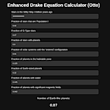 Drake Equation Calculator
